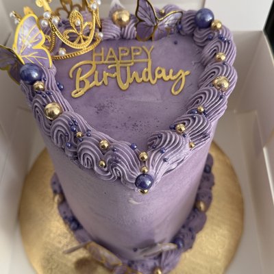 Tall Heart Shaped Cake 