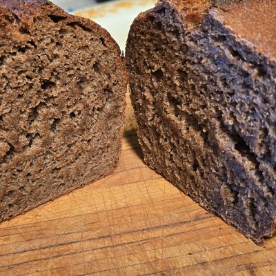 Dark Rye Sourdough bread aka PUMPERNICKEL 