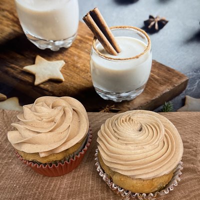 Eggnog Cupcake