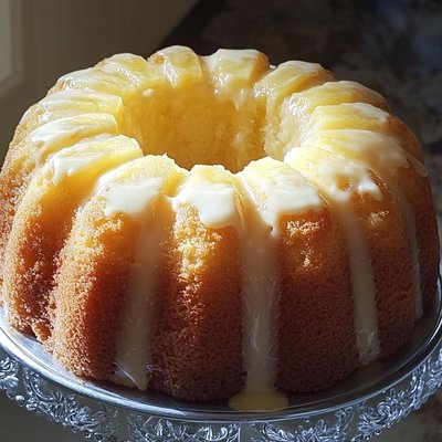 Pineapple Cream Cheese Pound Cake