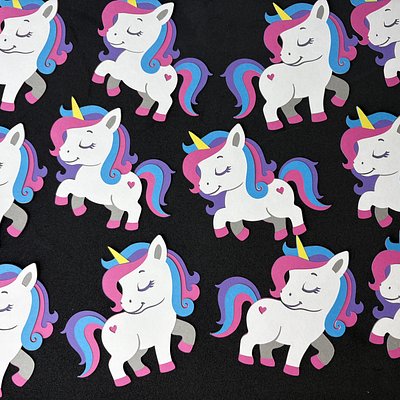 Unicorn Cupcake Toppers (12)
