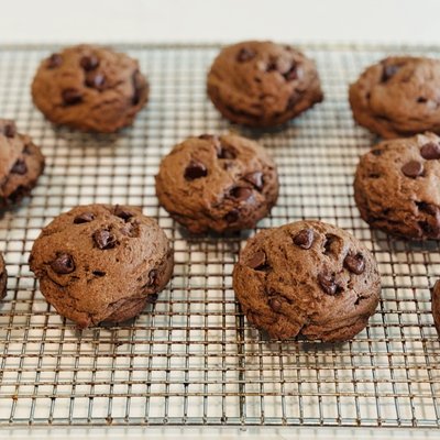 One Dozen Dark Chocolate Chip Cookies