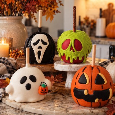 Halloween Caramel Apple