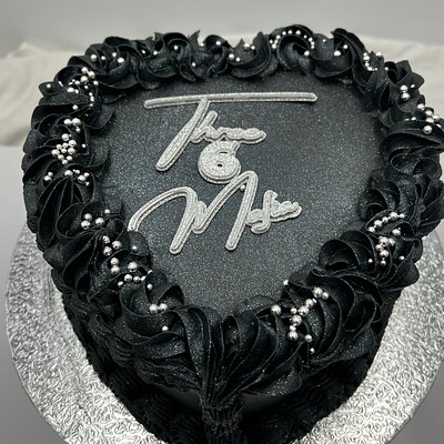 8” Custom Heart Cake
