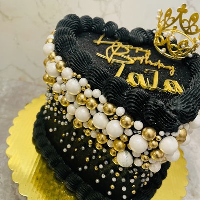 Heart Shaped Custom Cake.