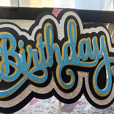 Custome 3D Cake Topper