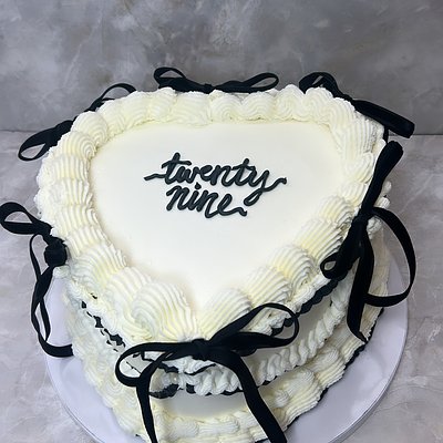 3 Layer 10in Heart Cake 