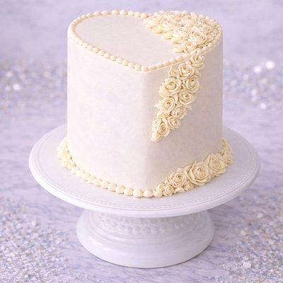 Custom 6" Tall Double Barrel Heart Cake