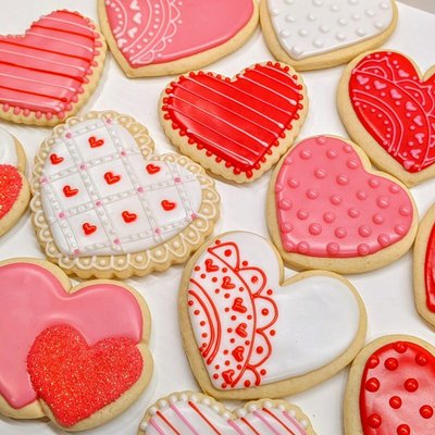 Valentine's Heart Cookies 
