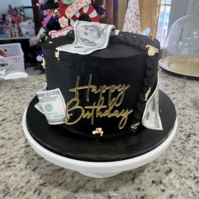8” Inch Money Round Cake