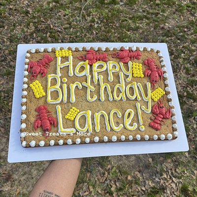 Large Rectangle Cookie Cake - Half Sheet