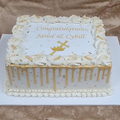 2 Layer 1/4 Custom Sheet Cake