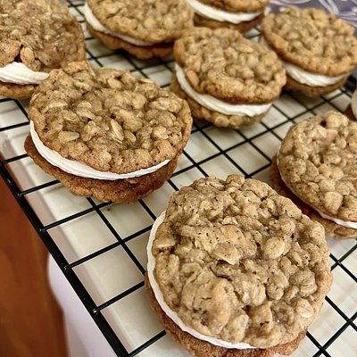 Bakery Style Oatmeal Cream Pie Cookie