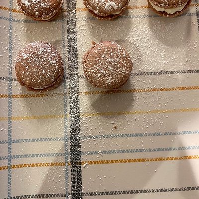 Homemade Red Velvet Macaroons 