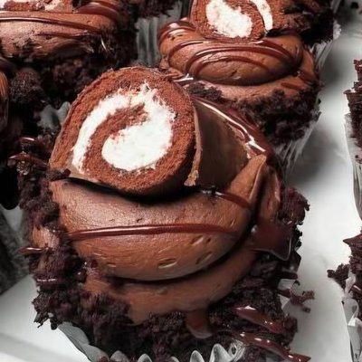 Swiss Roll Cupcakes (6-Pack)