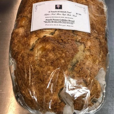 Peach Pecan Cobbler Bread