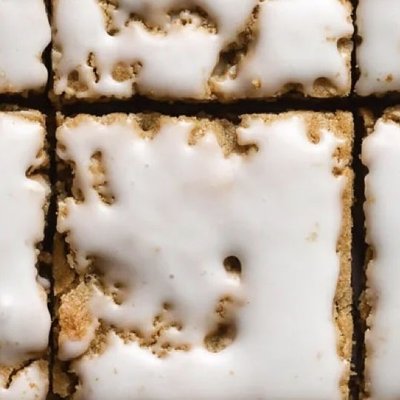 Iced Oatmeal Cookie Bars 