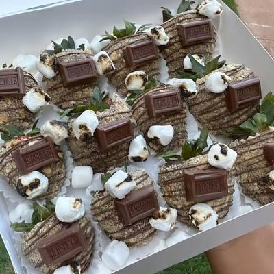 S'mores Dipped Strawberries (6)