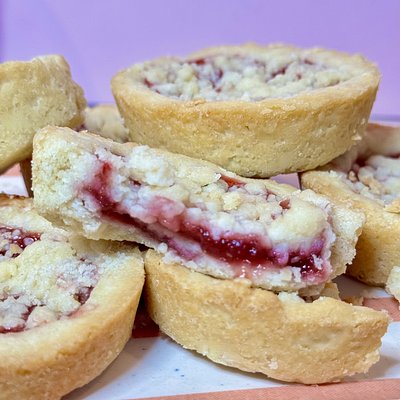Raspberry Crumb Cookies