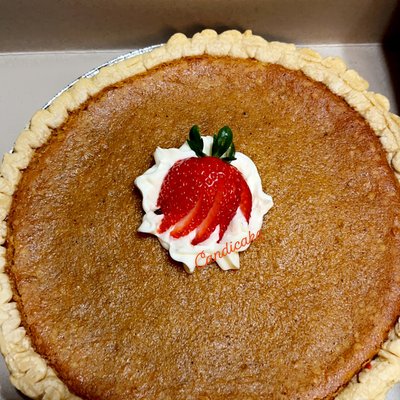 Sweet Potato Red Velvet Pie