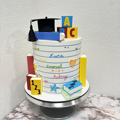 8” 3 Layer Round Cake