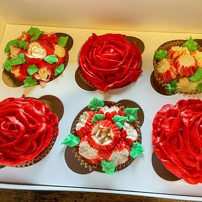 Buttercream Flower Cupcakes 