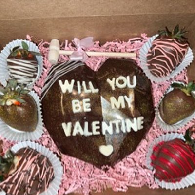 Breakable Heart W/ Strawberries 