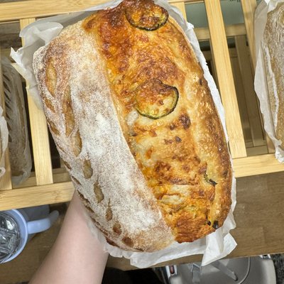  Jalapeño Cheddar Sourdough Loaf