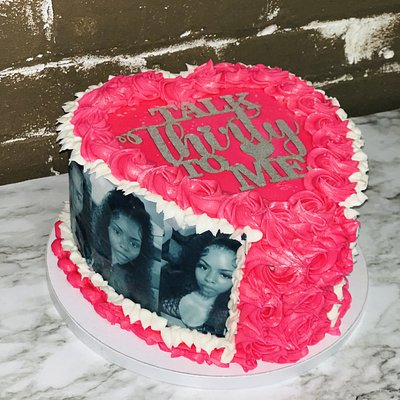 8 Inch All About Me Heart Cake