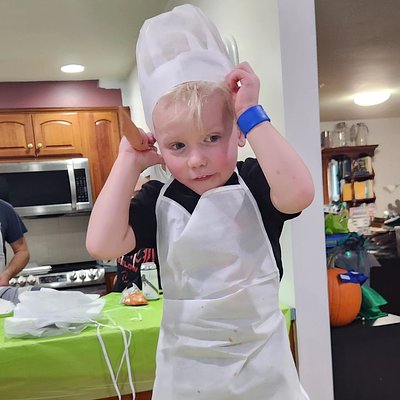 Kids Apron And Hat
