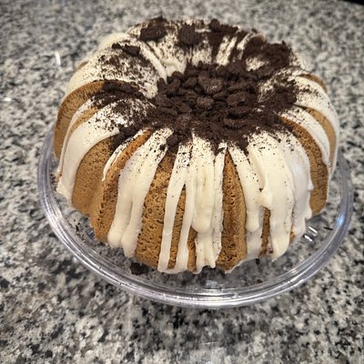 Oreo Cream Cheese Pound Cake—Bundt 10’ Inch