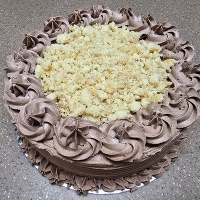 Old Fashioned Vanilla With Chocolate Frosting 