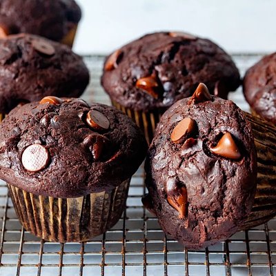 Double Chocolate Espresso Muffins (1 Dozen) 