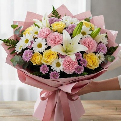 Large Pastel Mixed Bouquet 