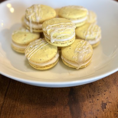 Lemon Poppy Seed Macarons