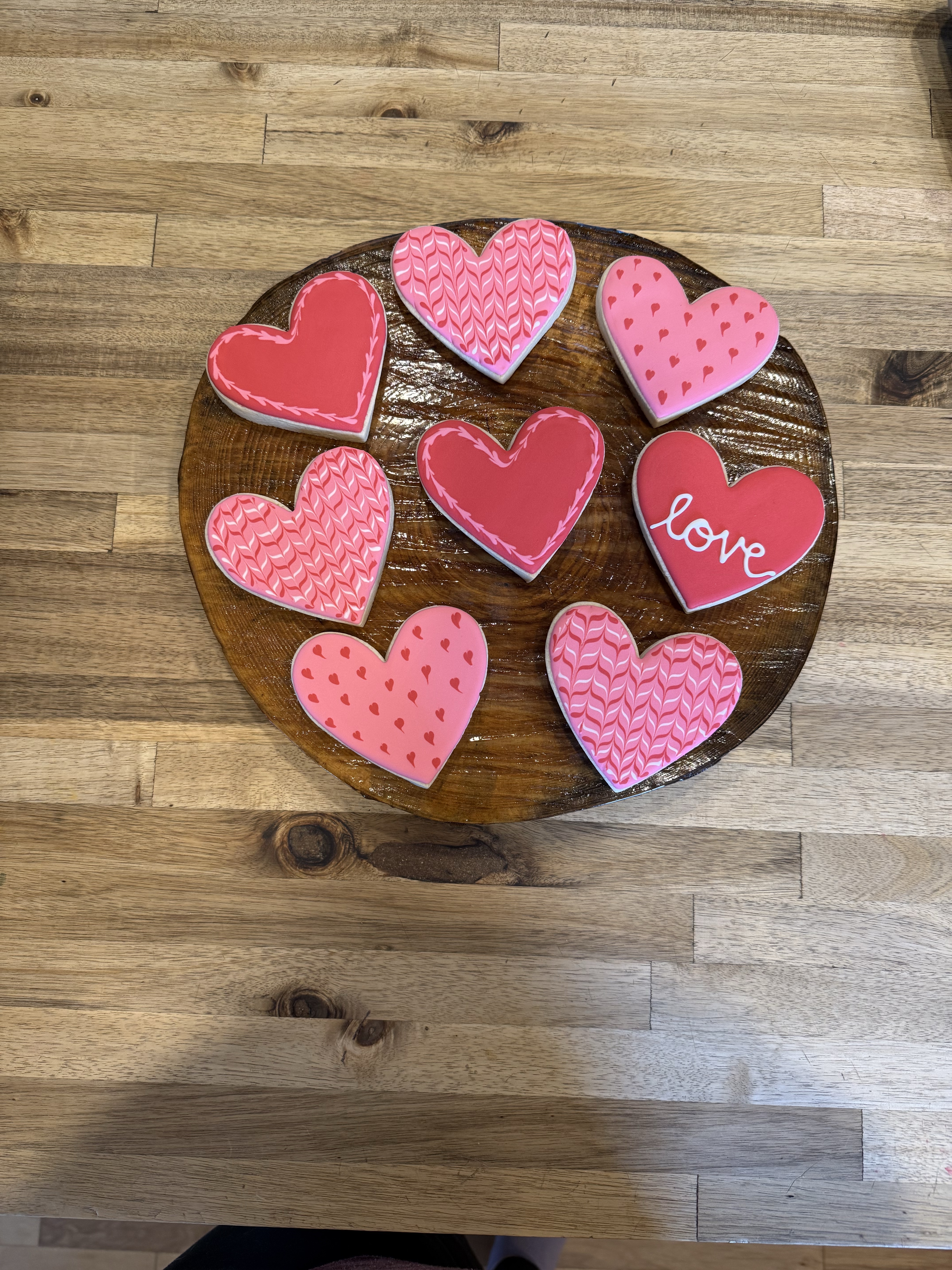 1 dozen assorted heart cookies