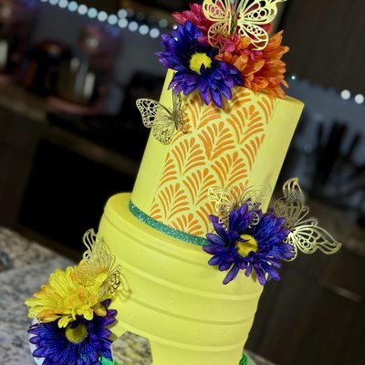 6/8 Inch Two Tiered Cake