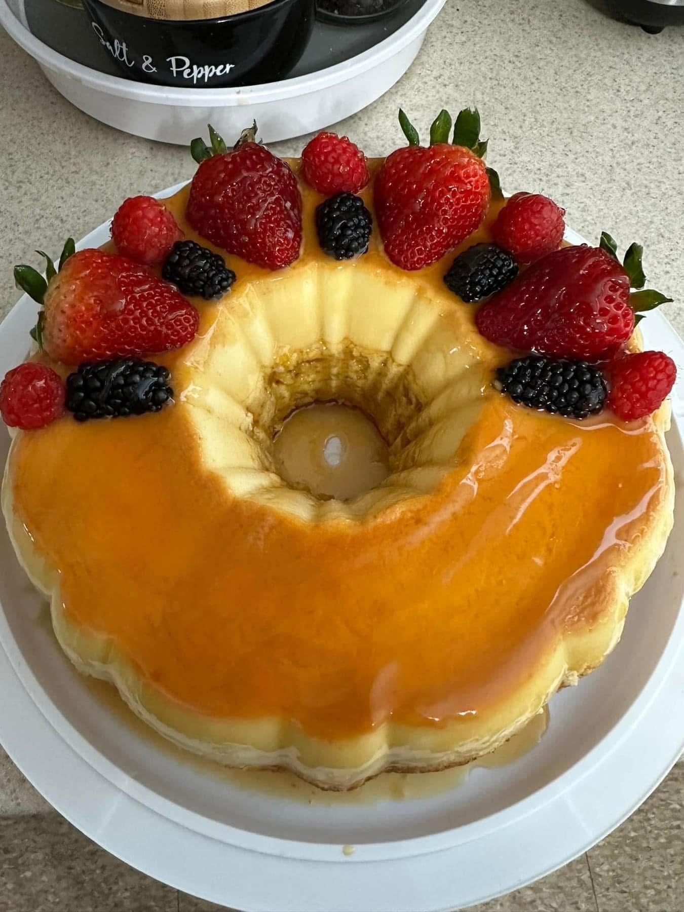 Large Flancocho/Chocoflan/Fresaflan