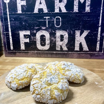 Lemon Crinkle Cookies 