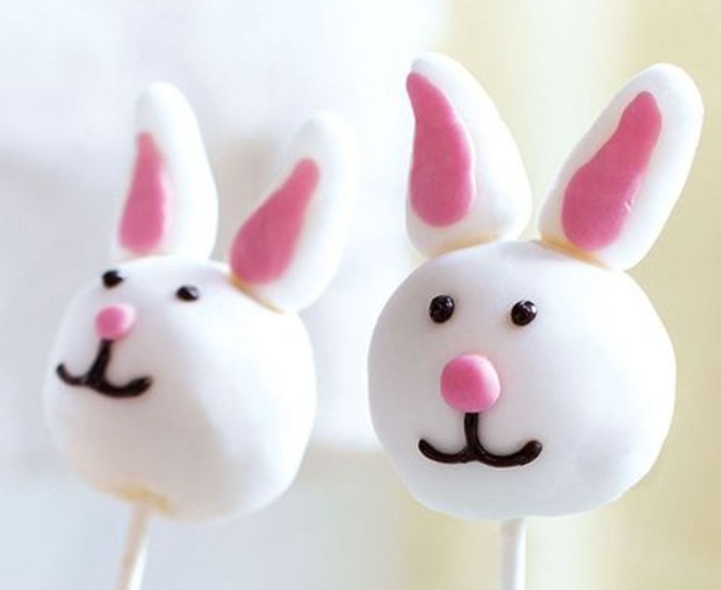 Egg Or Bunny Shaped Brownie Pops