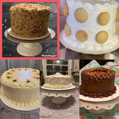 Simply crafted round cakes