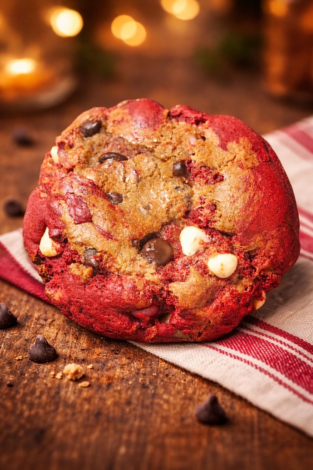 Red Velvet Chocolate Chip Cookies