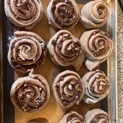 Nutella Pecan Cinnamon Roll  4 Count