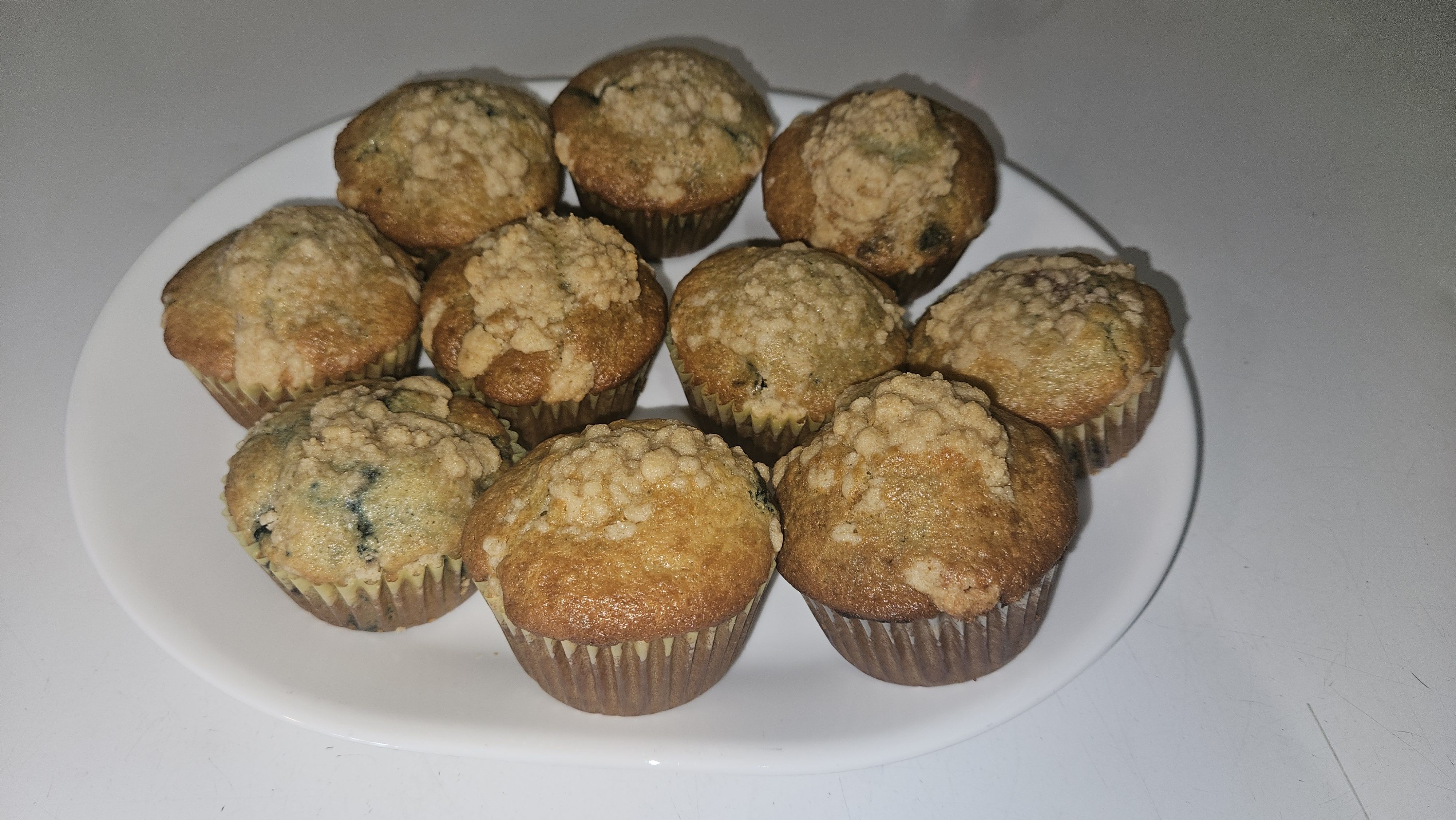 4 Lemon Blueberry Streusel Muffins