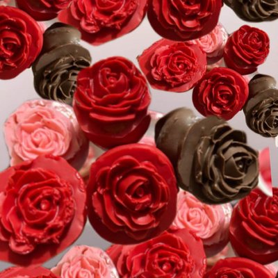 Chocolate Covered Strawberry Roses 
