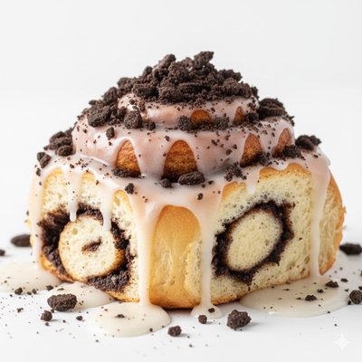 Cookies & Crème Cinnamon Rolls