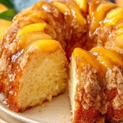 Peach Cobbler Pound Cake 