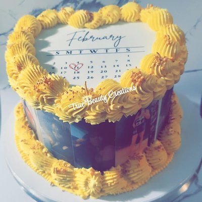 8 Inch Double Layer Heart Cake