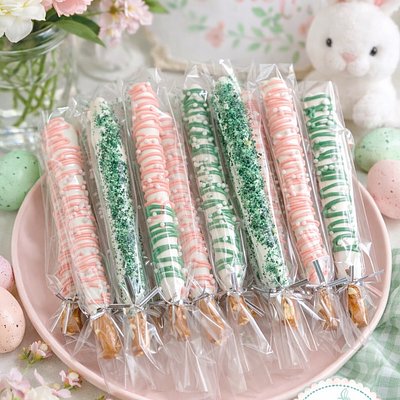Personalized Chocolate Covered Pretzels 