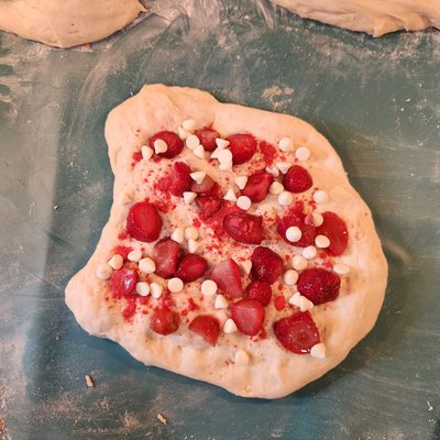 Strawberry White Chocolate Sourdough Loaf 